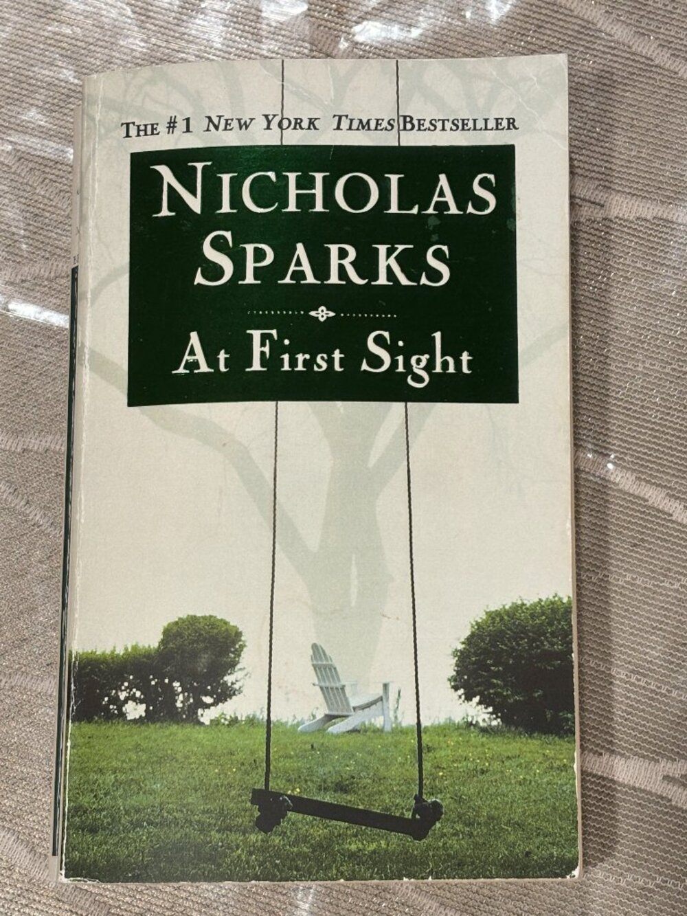 Nicholas Sparks "At First Sight" Paperback Romance Novel
